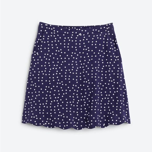Market & Spruce • NWT Kali Scalloped Knit Polka Dot Mini Skirt Size Large - Picture 1 of 15
